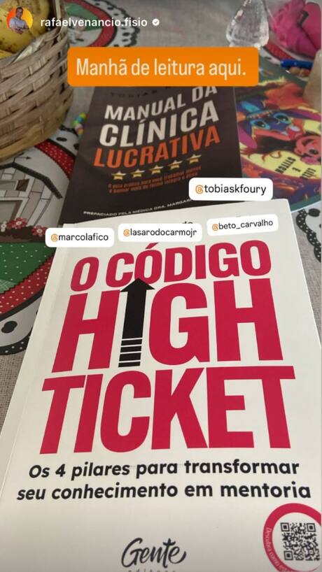 Leitor com O Código High Ticket 8
